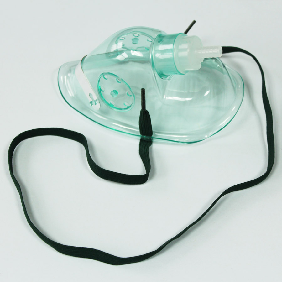 idunmed-Oxygen-Mask-With-Flexible-Strap-And-Tubing-Color-Green-For-Medical-Home-Use-In-Oxygen